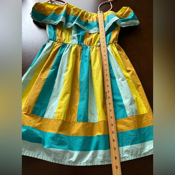 TWINSET MILANO Striped Sleeveless Ruffle Mini Sundress Size 42 Cotton Bohemian - Picture 8 of 9